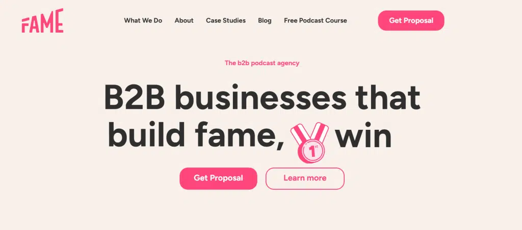 Fame, an option for a podcast editing service for doctors